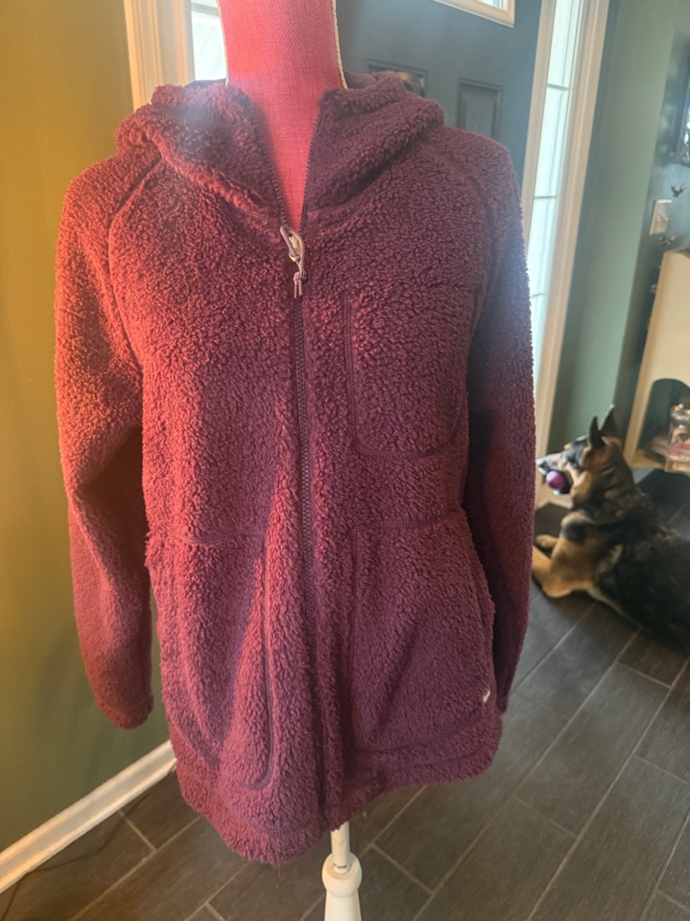 The North Face Women's Hooded Teddy Fleece Jacket - purple